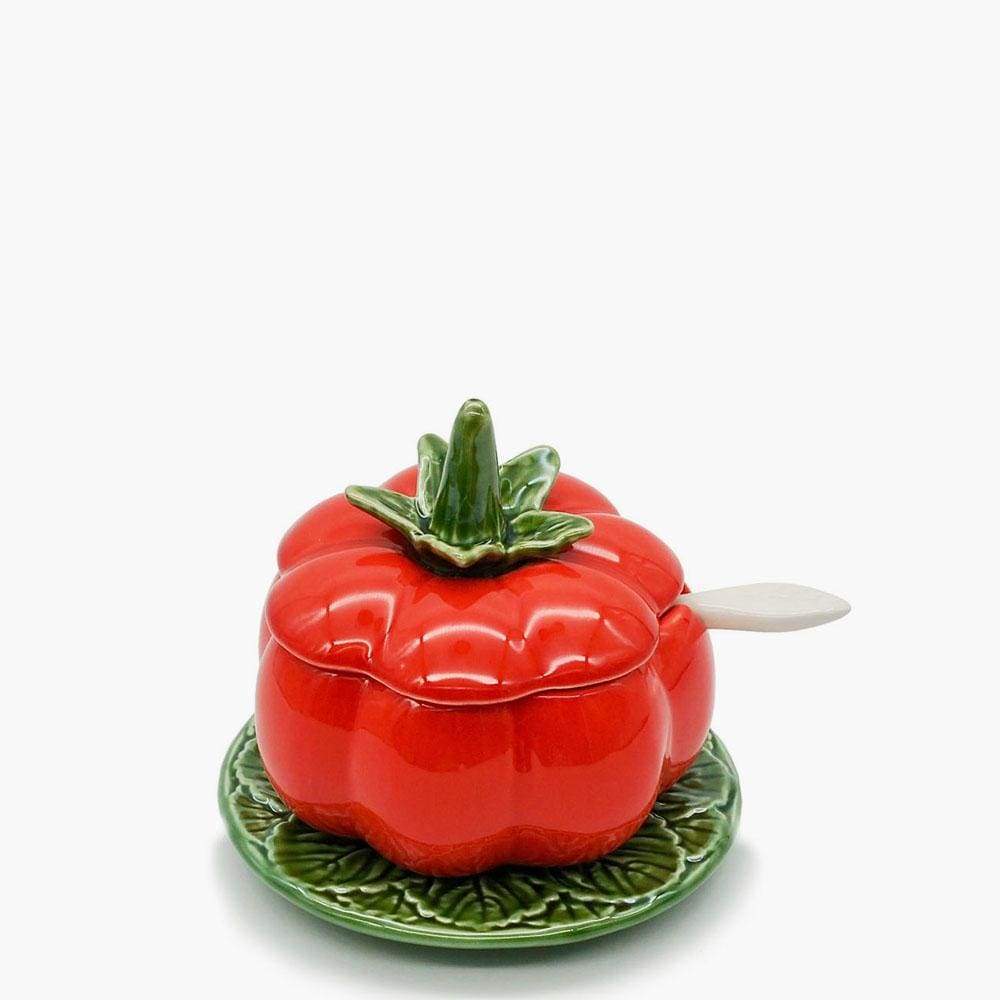 Pot en céramique en forme de tomate - 13cm