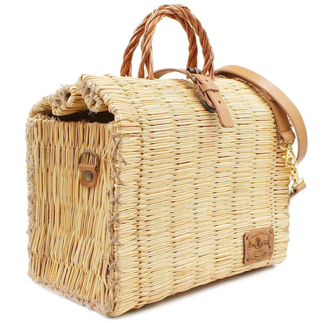 Sac cabas en osier (jonc) 22cm - Naturel
