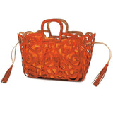 Sac panier en liège Orange