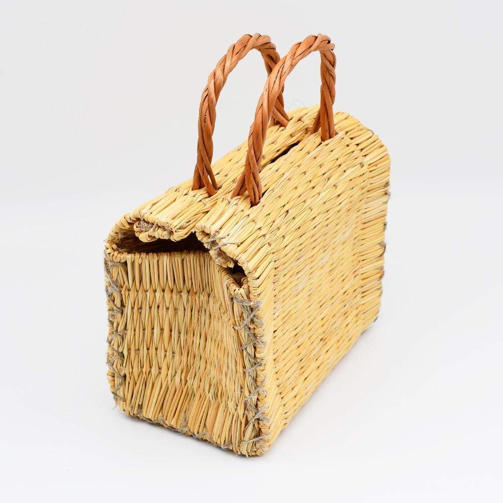 Sac en osier (jonc) 18cm - Naturel