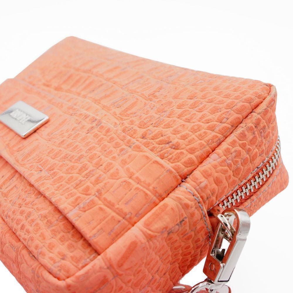 Sac pochette banane en liège orange