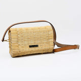 Sac pochette en jonc 22cm - Naturel