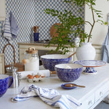 Taca cozinha 14 Abbey azul branco