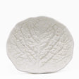 Saladier blanc en forme de chou I Vaisselle portugaise Saladier bas en céramique "Couve" 27cm - Blanc