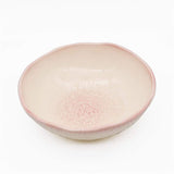 Saladier en céramique rose et blanc I Céramique portugaise Grand vol "Estrela do mar" rose et blanc - 16 cm