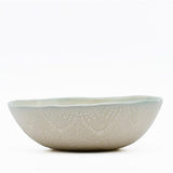 Saladier en céramique vert et blanc I Céramique portugaise Saladier "Estrela do mar" vert et blanc - 17 cm