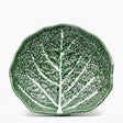 Saladier en forme de feuille de chou I Vaisselle portugaise Plat en céramique "Couve" 27cm - Vert