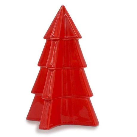 Sapin en céramique rouge