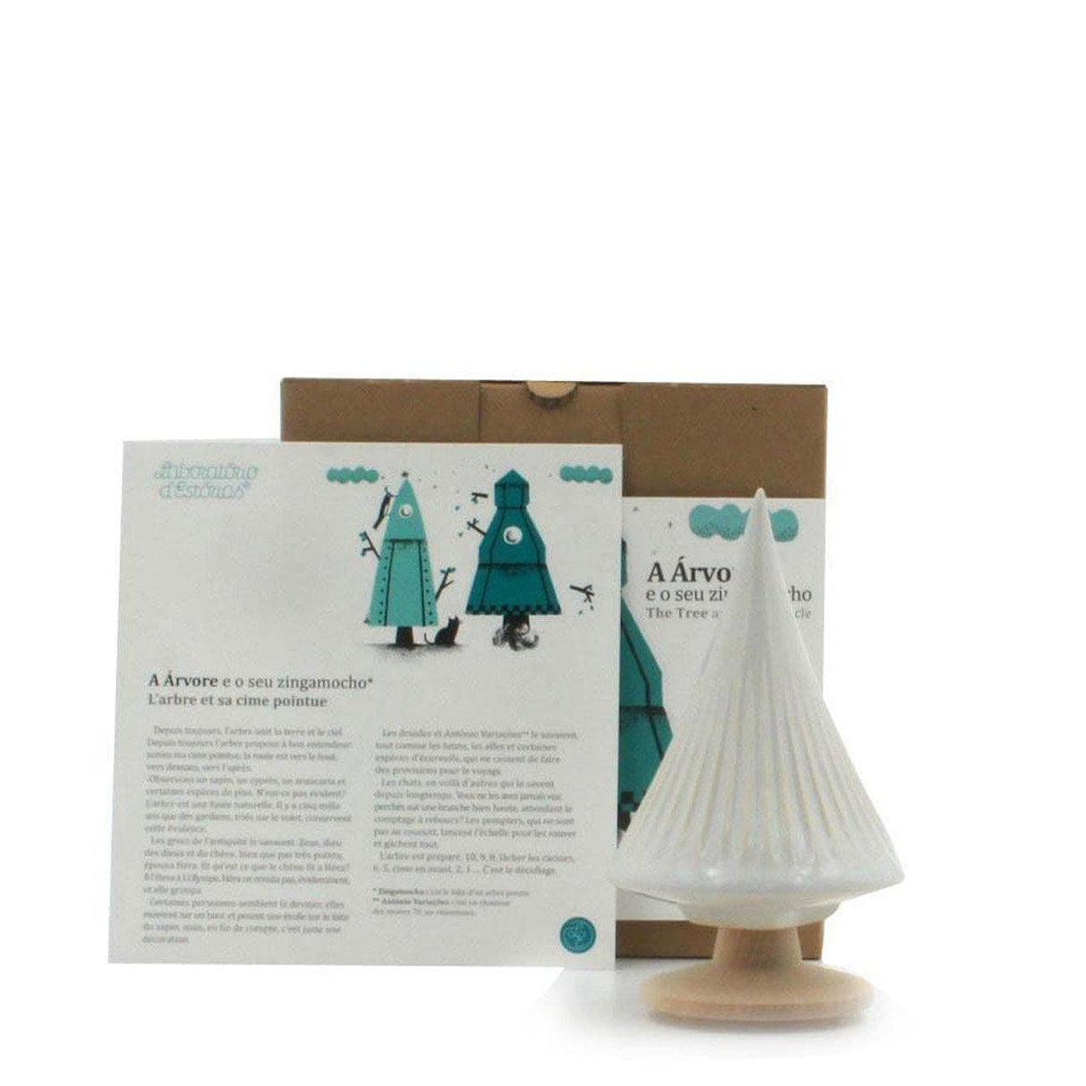 Sapin en faïence "A Árvore e o seu Zingamocho" 14cm