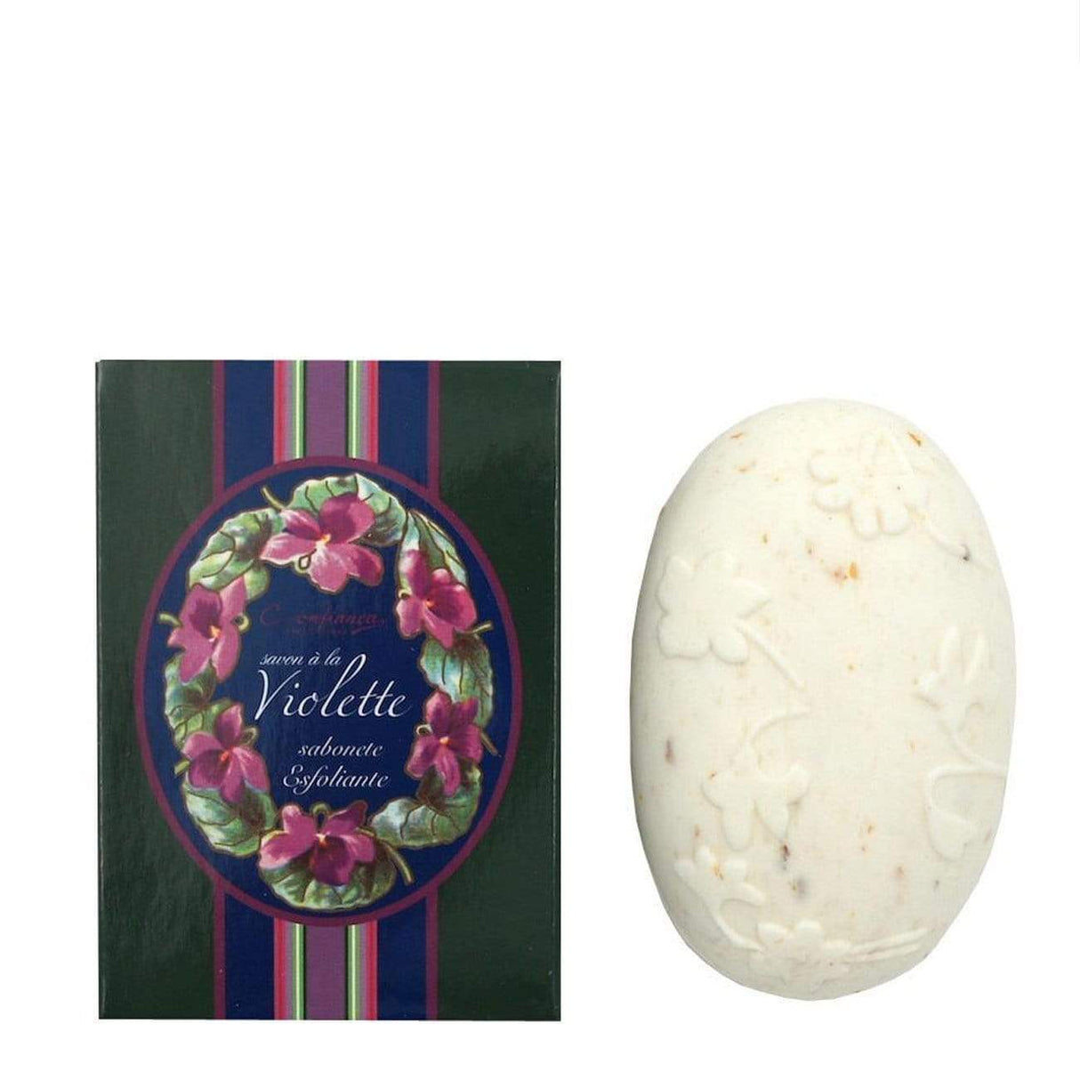Savon exfoliant hydratant à la violette