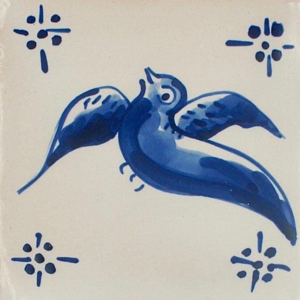 Azulejo 14x14cm - Andorinha