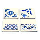 Sous verre en céramique - 4 pièces