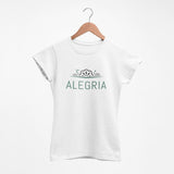 Tee-shirt femme "Alegria" - Blanc