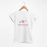 Tee-shirt femme "Maravilha" - Blanc