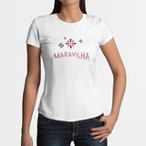 Tee-shirt femme "Maravilha" - Blanc