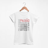 Tee-shirt femme "Paixão" - Blanc