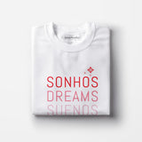 Tee-shirt femme "Sonhos" - Blanc