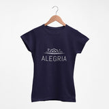 Tee-shirt femme "Alegria" - Bleu marine