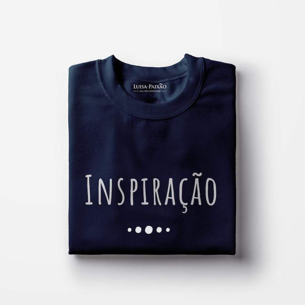 Tee-shirt femme "Inspiração" - Bleu marine