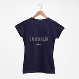 Tee-shirt femme "Inspiração" - Bleu marine