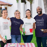 Tee-shirt femme "Inspiração" - Bleu marine