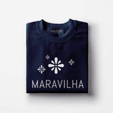 Tee-shirt femme "Maravilha" - Bleu marine