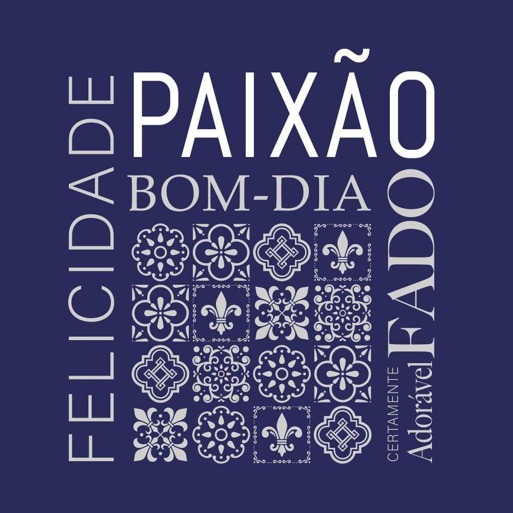 Tee-shirt femme "Paixão" - Bleu marine