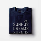 Tee-shirt femme "Sonhos" - Bleu marine