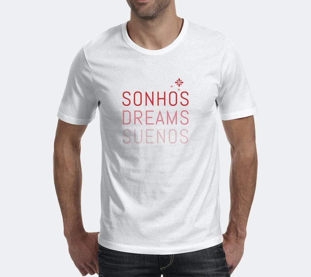 Tee-shirt unisexe "Sonhos" - Blanc