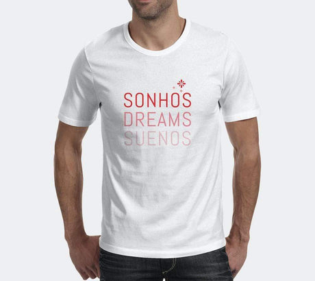 Tee-shirt unisexe "Sonhos" - Blanc