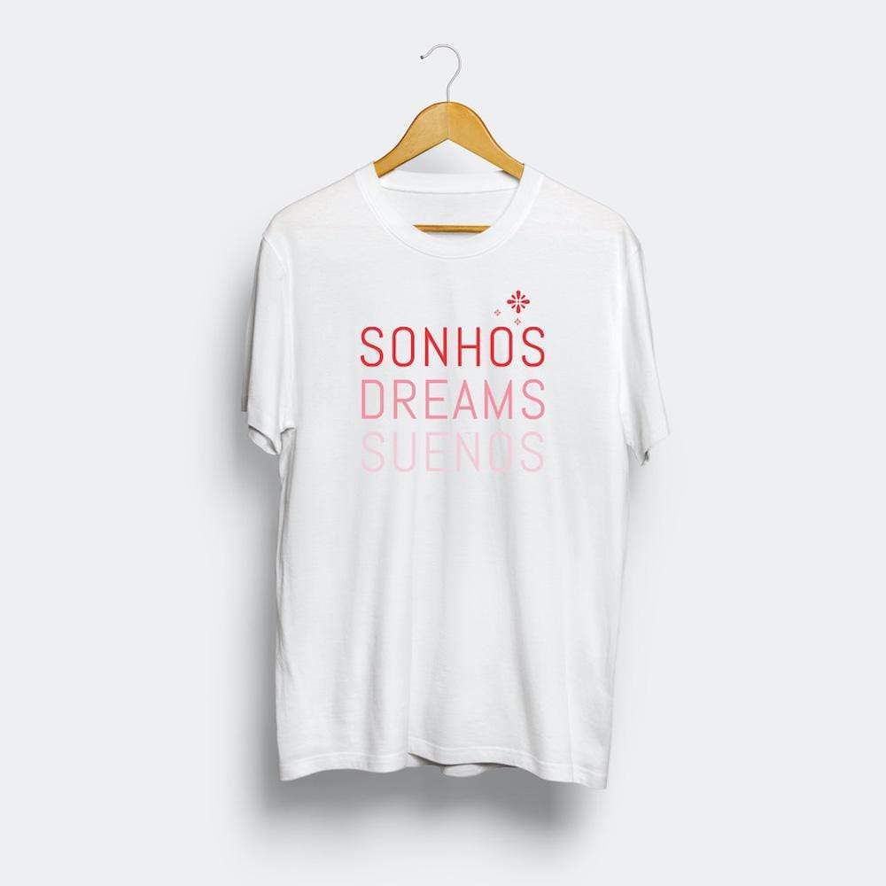 Tee-shirt unisexe "Sonhos" - Blanc