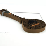 Tableau en paperolles "Guitarra"