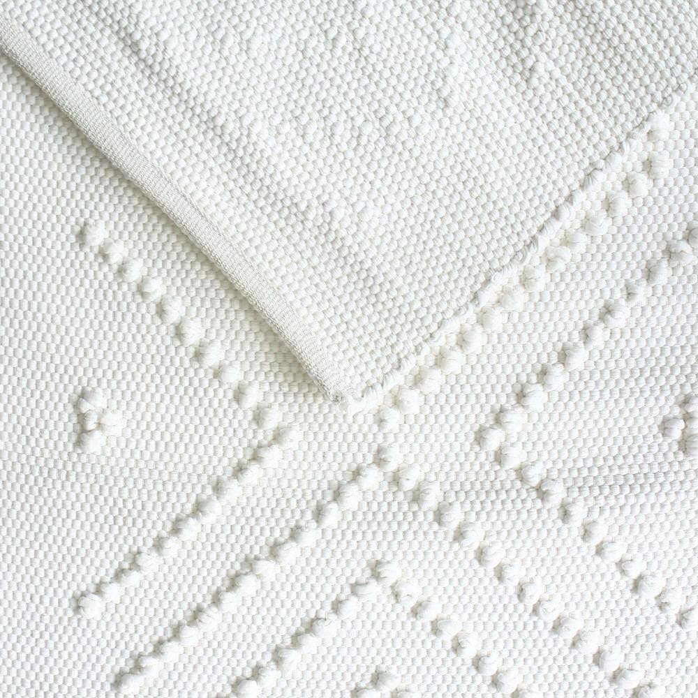 Tapis de salle de bains 150x60 - Blanc cassé