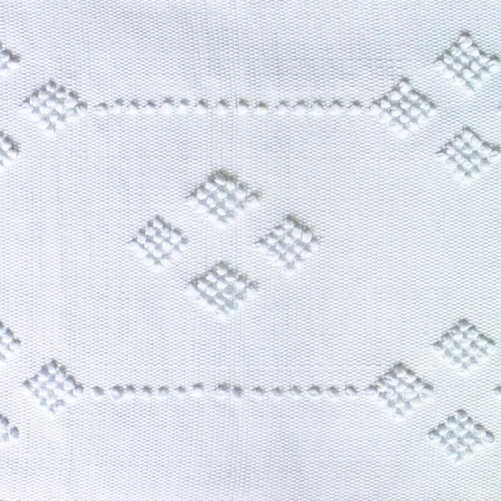 Tapis de salle de bain coton 100x50 - Blanc