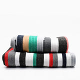 Tapis en coton à rayures larges