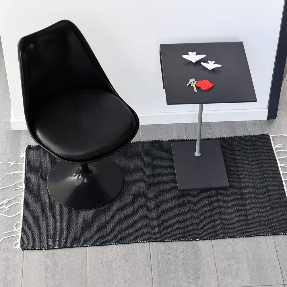 Tapis en coton 140x70 - Noir