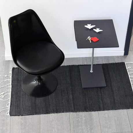 Tapis en coton 140x70 - Noir
