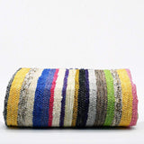 Tapis épais en coton à larges rayures