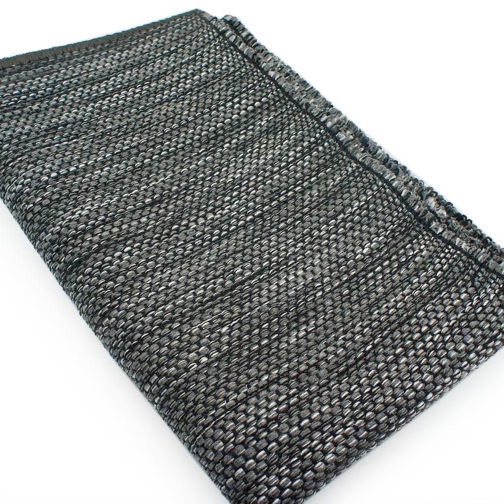 Tapis régional en coton Gris foncé