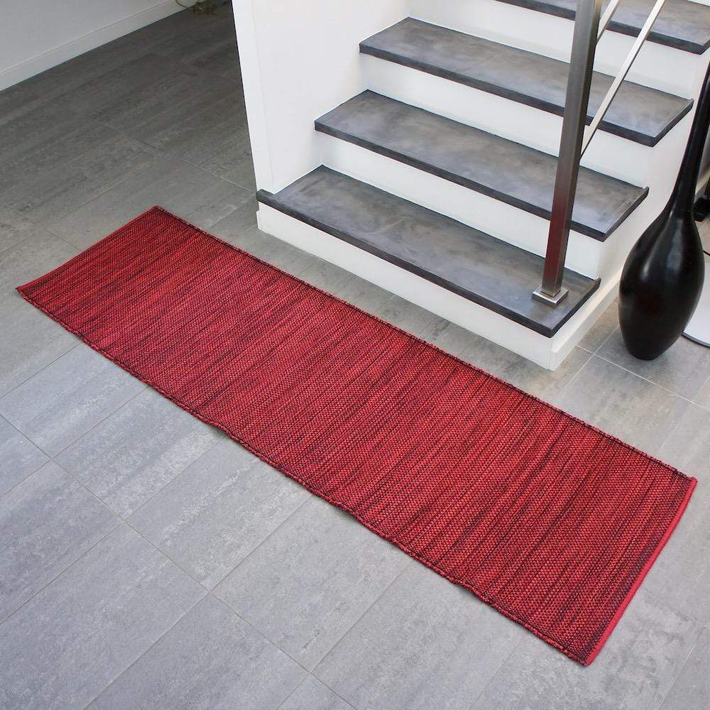 Tapis régional en coton Rouge