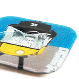 Tasse et sous tasse en verre fusionné "Electrico 28"