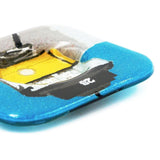 Tasse et sous tasse en verre fusionné "Electrico 28"