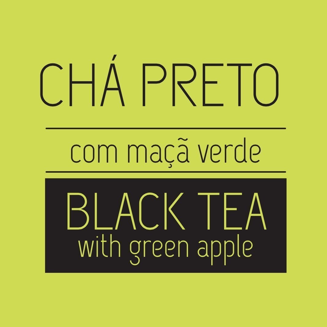 Thé noir à la pomme verte