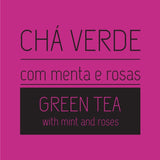 Thé vert à la menthe et à la rose