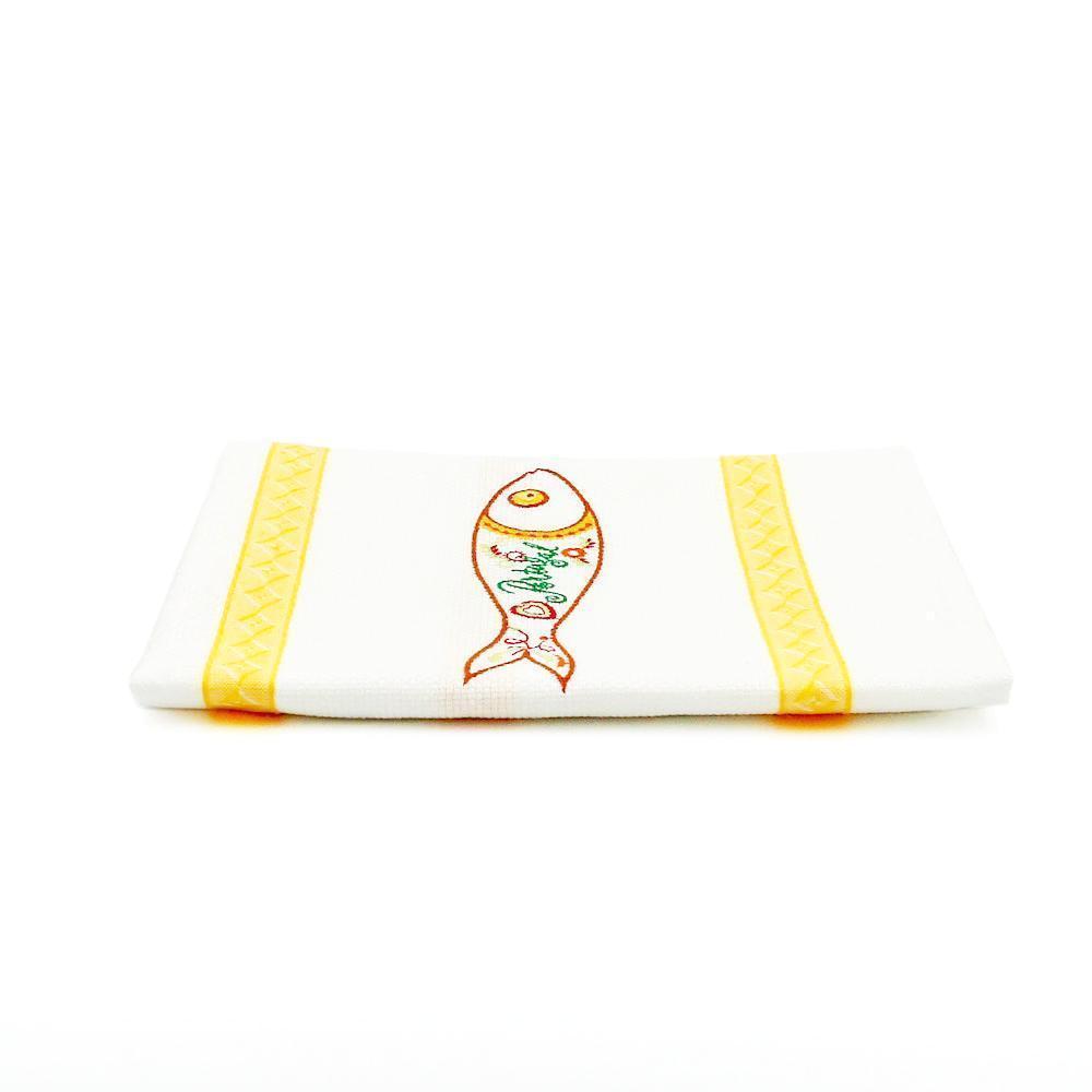 Torchon de cuisine brodé "Sardinha"