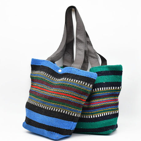 Tote bag portugais bleu Tote bag de Mira de Aire - Vert