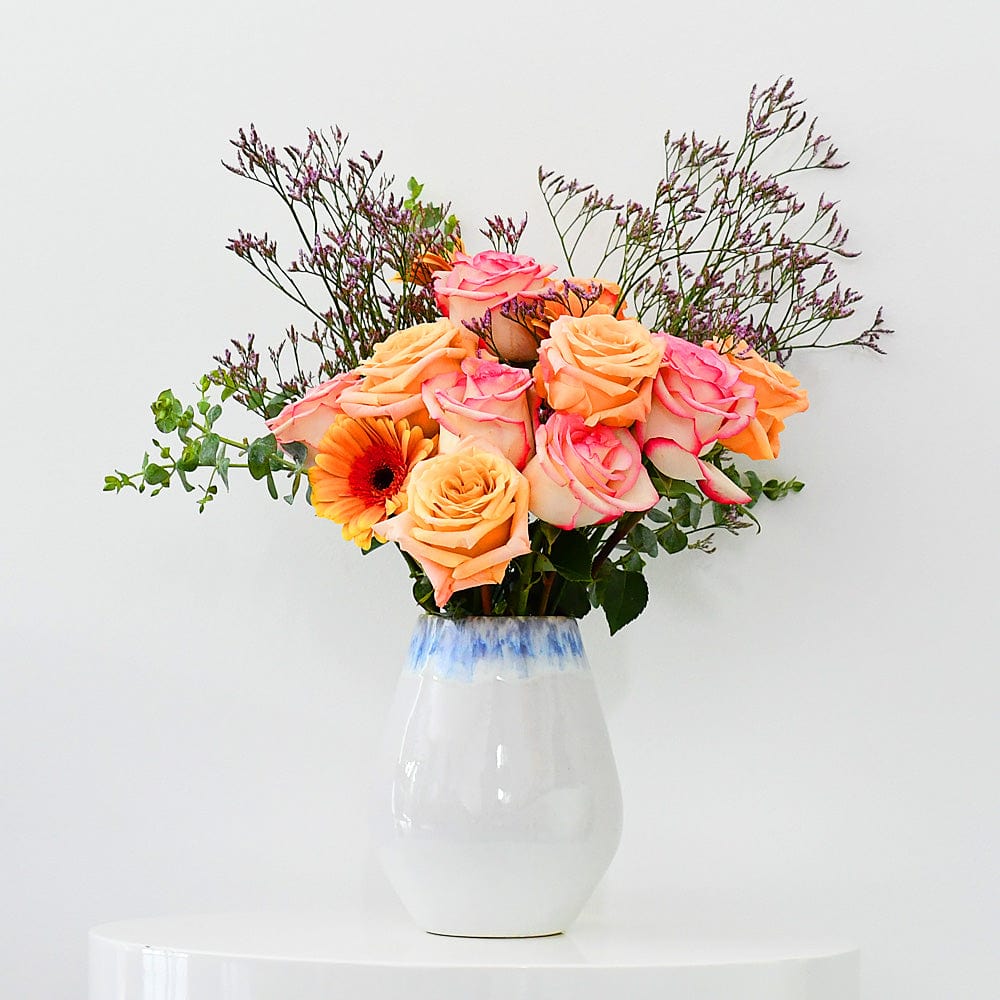 Vase en grès 21cm I Décoration portugaise Vase en grès "Brisa" - 21cm